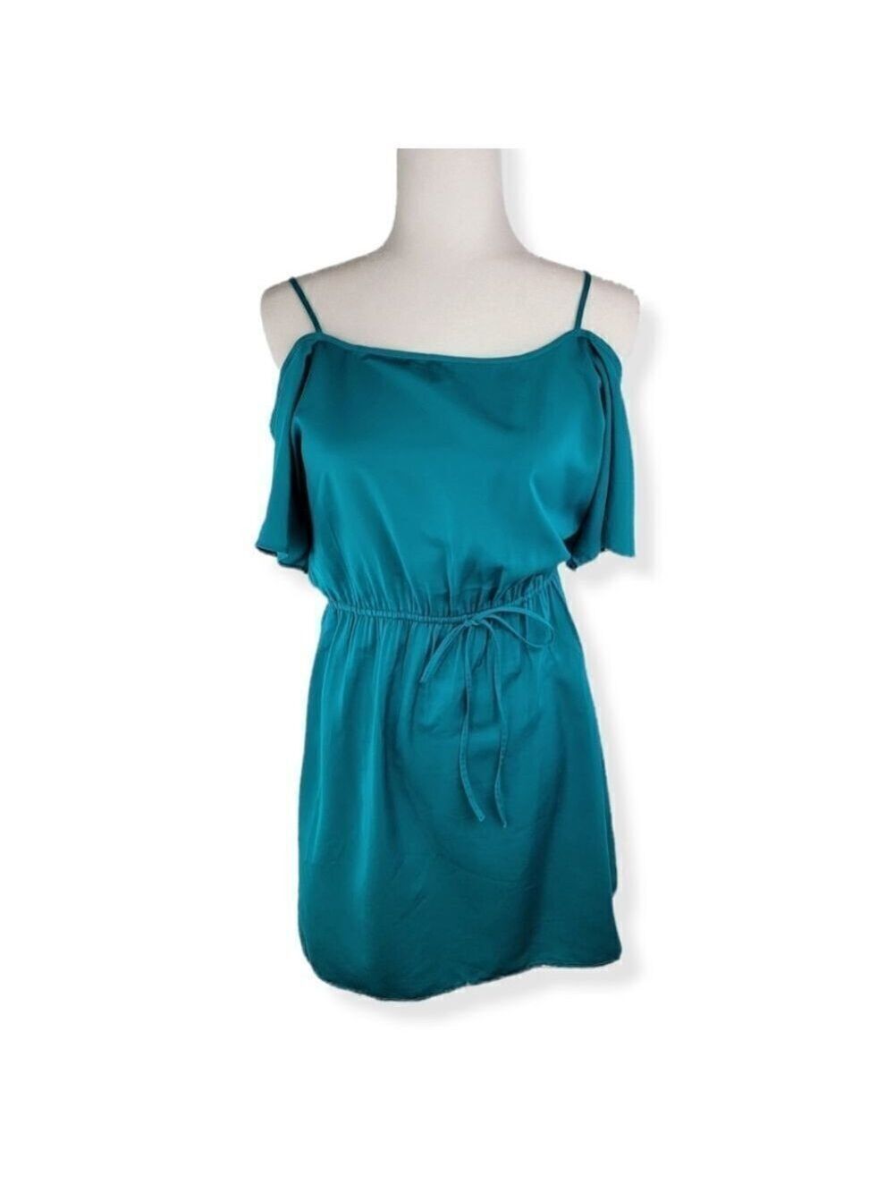 American Eagle Teal Cold Shoulder Dress Small